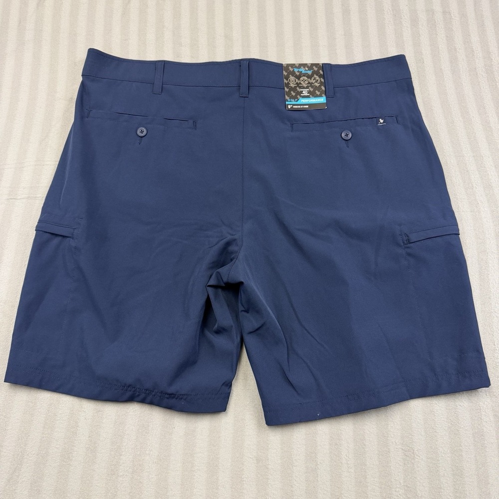 Birdie Bound Men's Size 40 Four Way Flex Waist Blue Golf Shorts - Picture 3 of 4